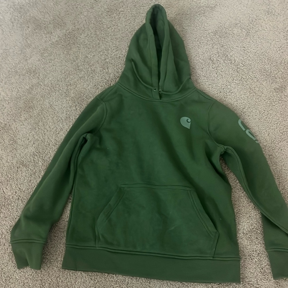 Carhartt green sweatshirt, medium